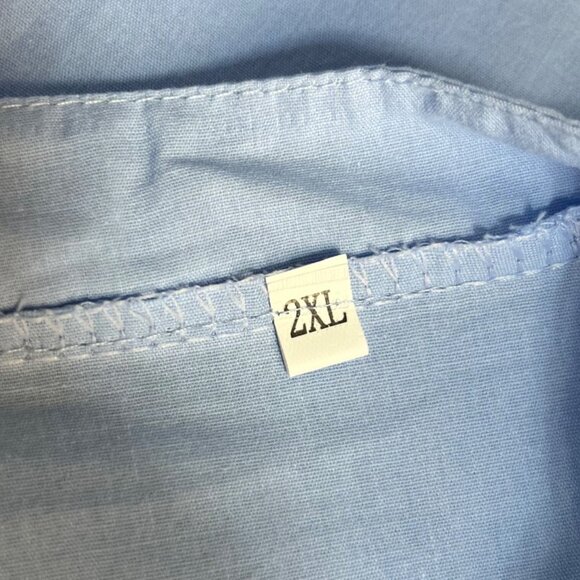Henley Shirt Womens 2XL Long Sleeves Button - Picture 5 of 5